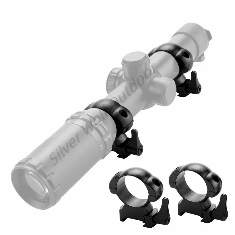 

30mm high model, quick detachable steel oscilloscope mounting ring, steel sight bracket. Suitable for 21mm guide rail