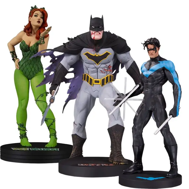 

Brand New Genuine Dc Series Nightwing 6.48-Inch Death Metal Batman 10-Inch Green Poison Ivy Female Hand Model Statue Gift