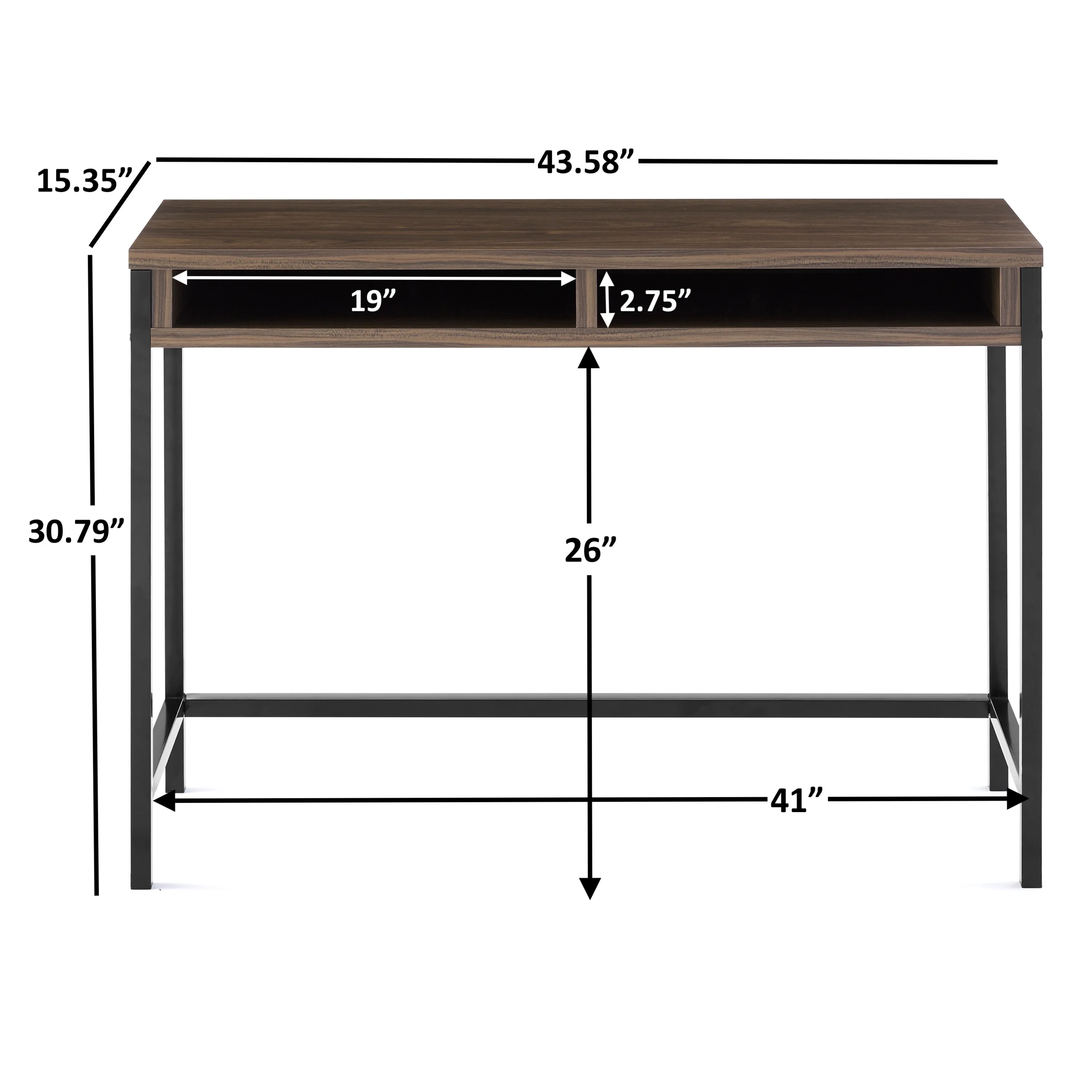 Description Picture 4 of itemStudent Desk Wooden Computer Desk Office Desk Modern Writing Table Study Table Home Office Furniture (US Stock)