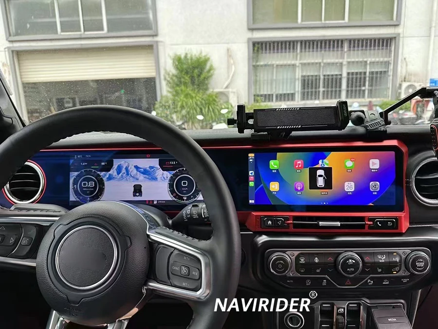 12.3inch+12.3inch Carplay Car Radio For JEEP WRANGLER 2018-2022 LCD Android Dual