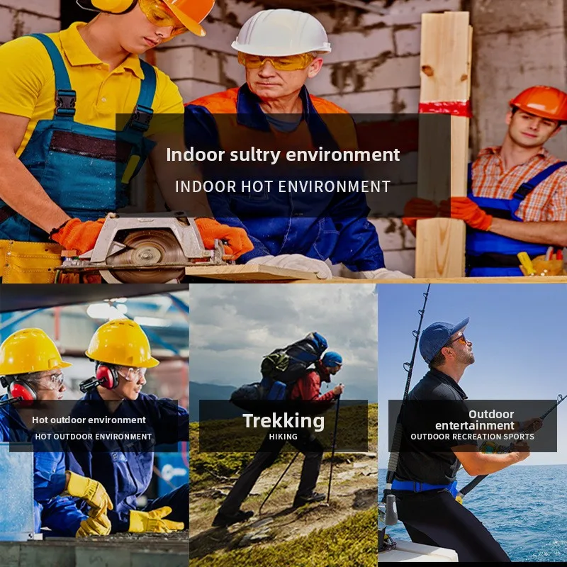 Cooling Uniform Men Women Short Sleeve Fishing Work Jacket with Fan Outdoor Air Conditioner Shirt Breathable Official Clothing