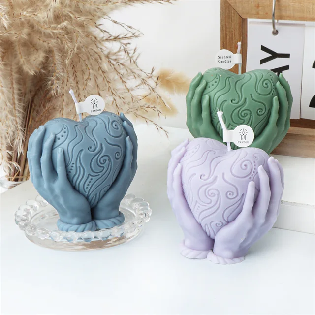 Stampini In Silicone A Forma Di Cuore - 4 Pezzi Per Candele, Sapone, Cioccolato E Decorazioni - Foto 9