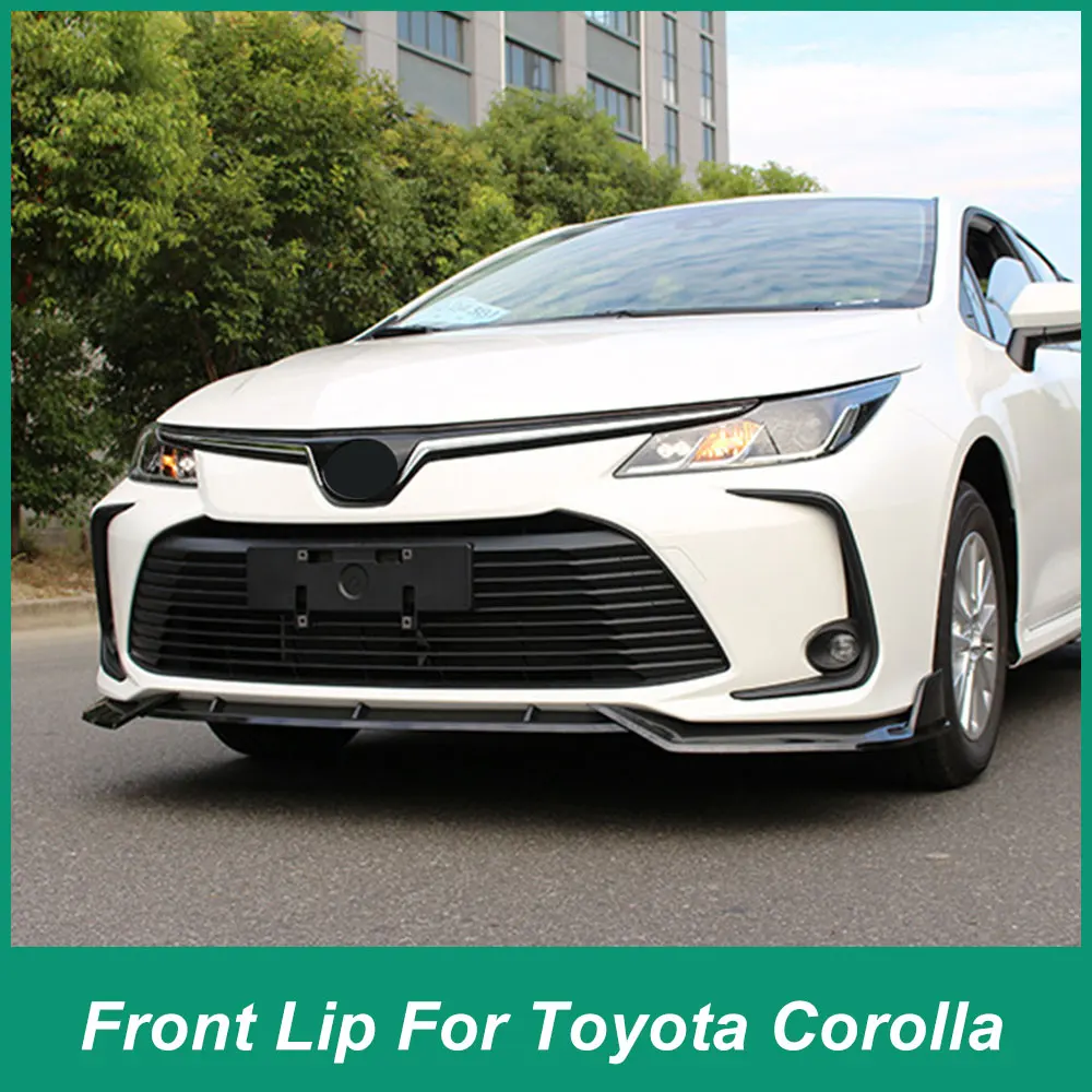 

Сплиттер для переднего бампера Toyota Corolla Reiling 2019-2021, Iip и подбородок