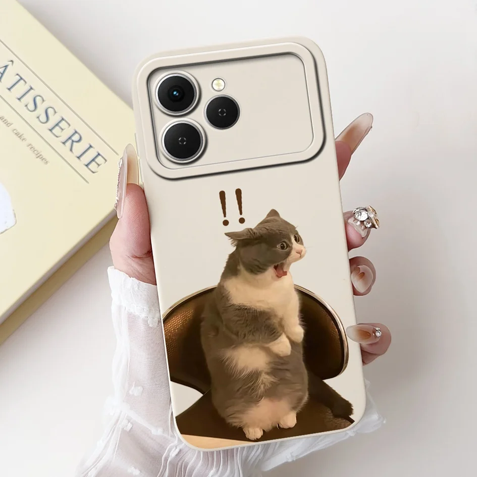 Tecno Spark 40 Cartoon Space Silicone Phone Case with Camera Protection