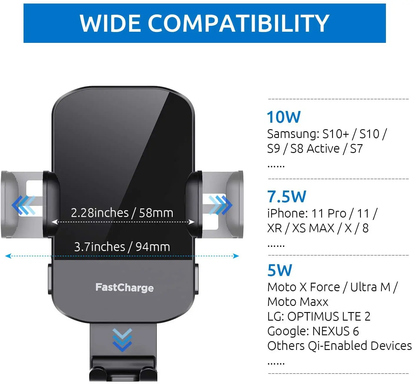 High-Power Wireless Car Charger with Intelligent Sensing and Fast Charging