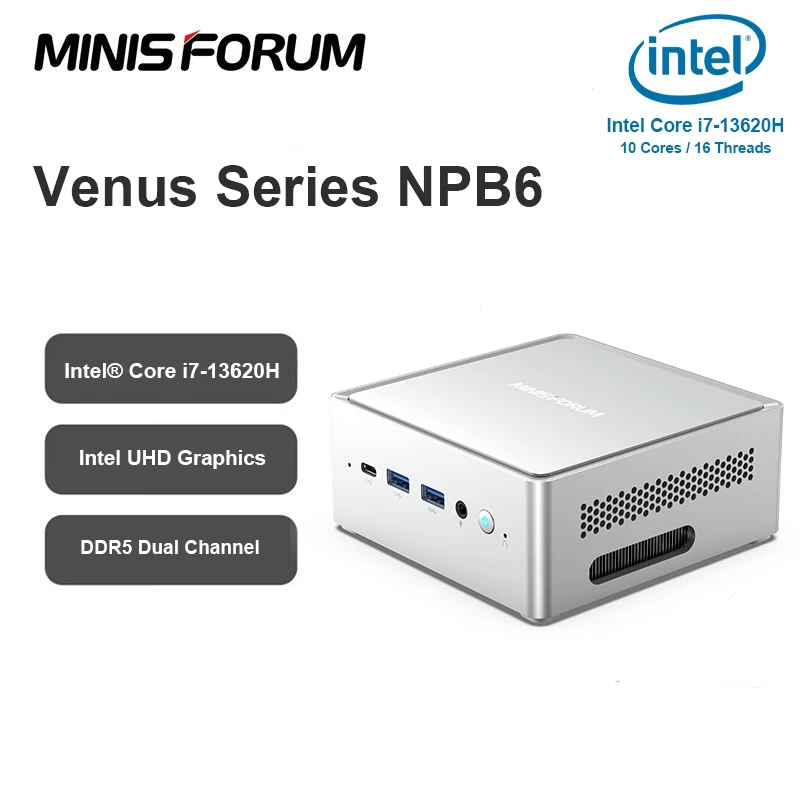  MINISFORUM Venus Series NPB6 Mini PC 13TH Gen Core i7