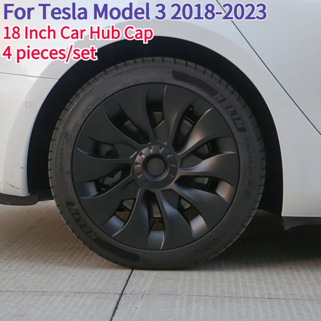 18-Zoll-Auto-Nabenkappen für Tesla Modell 3 Performance-Ersatz Vollrad  abdeckung Auto All-Inclusive-Rand Rad kappen abdeckung - AliExpress