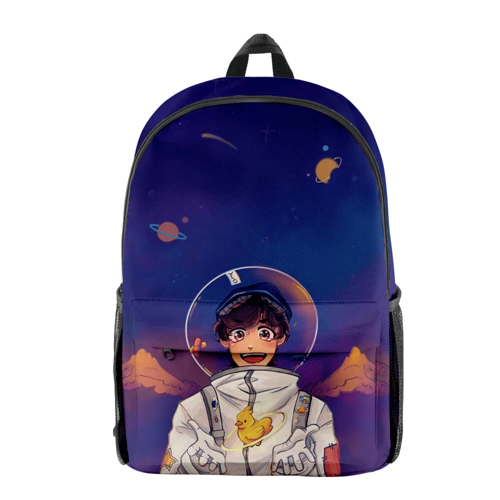 Popular Youthful quackity Student School Bags Notebook Backpacks 3D Printed Oxford Waterproof Boys/Girls Funny Travel Bags