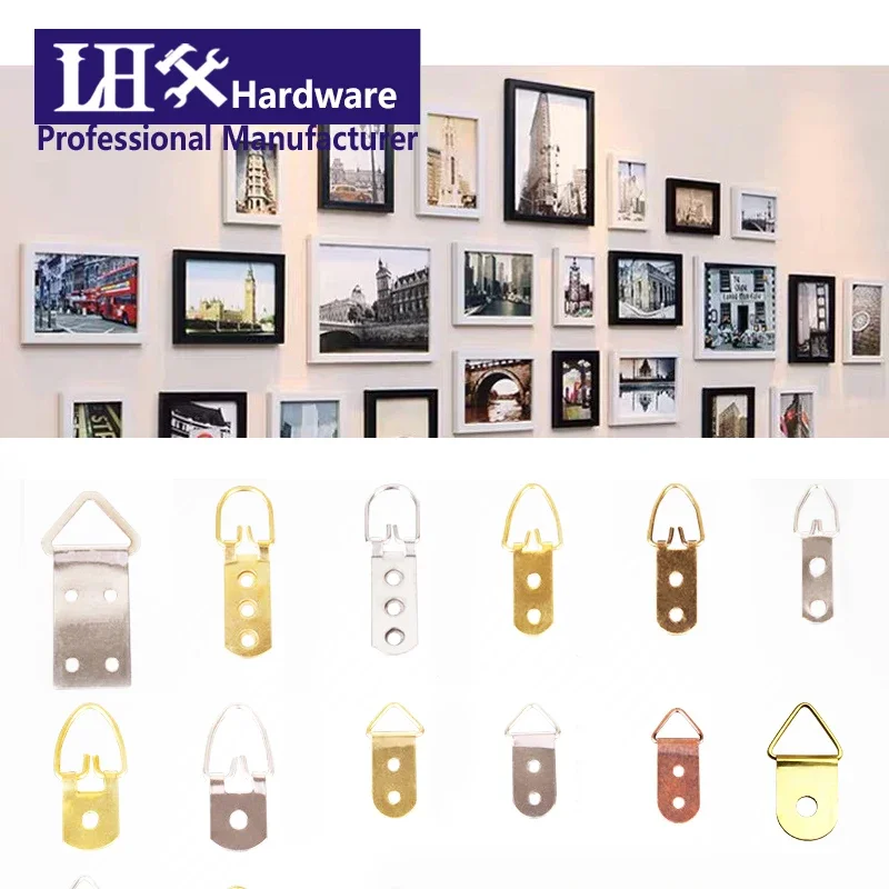Hooks D Ring for Photo Frame Hanging Picture Oil Painting Mirror Home Decoration Wedding Product 20pcs DIY YP67 H1