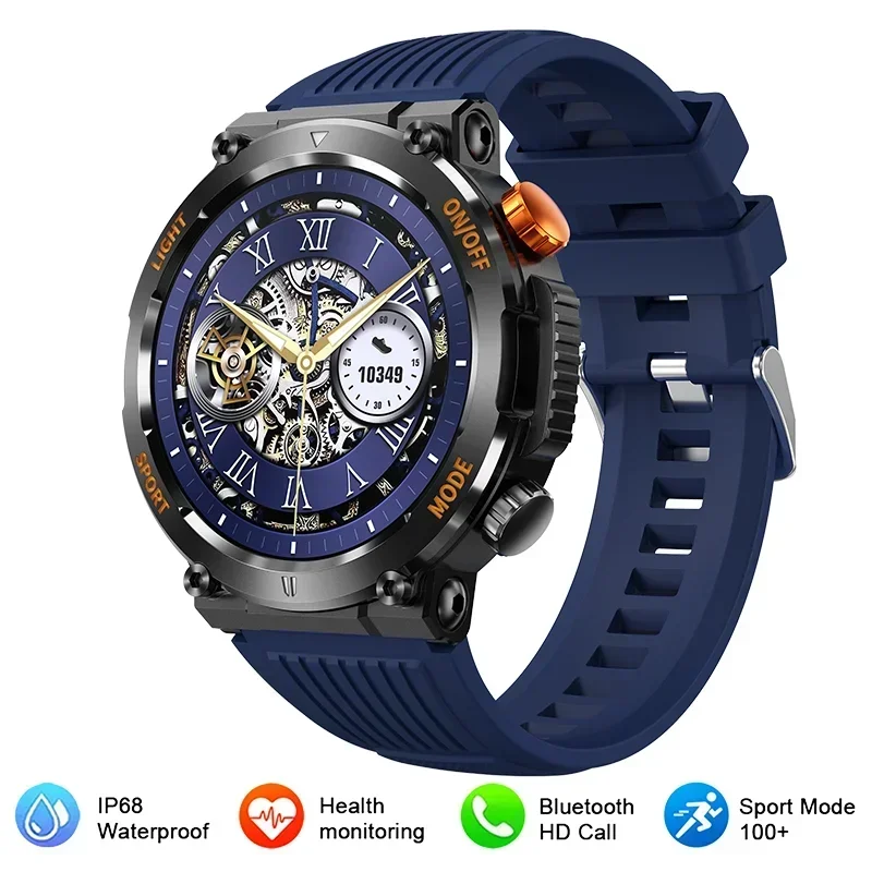 

2024 Smart Watch Men Outdoor sports Military lighting Heart Rate Blood Oxygen Health monitoring 1.43"AMOLED Display Smart watch