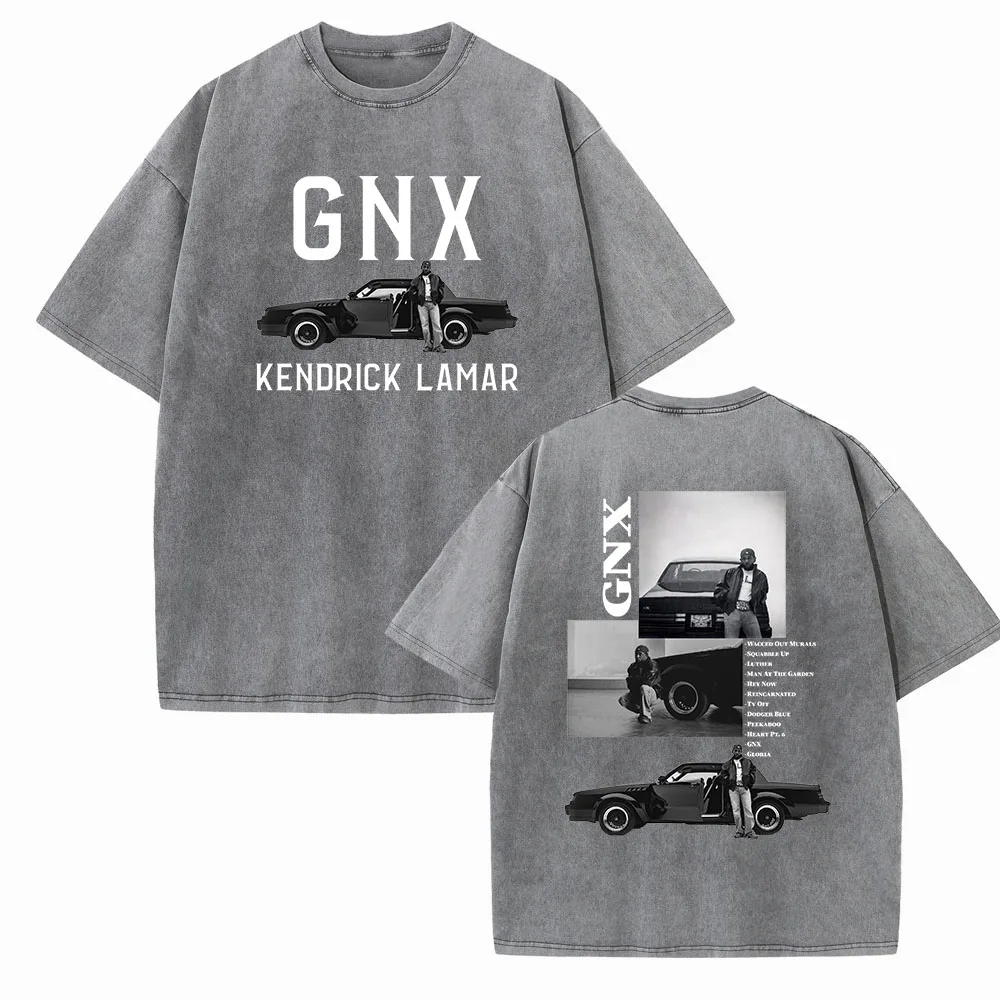 Kendrick Lamar GNX Tour Shirts Harajuku Vintage O-Neck Short Sleeve Cotton Man Woman T-Shirts Gift Tops 2
