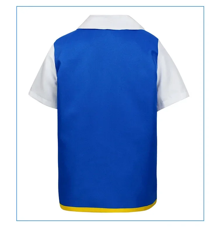 Halloween Cosplay Costume Ash Ketchum Clothes for Boys Girls Party