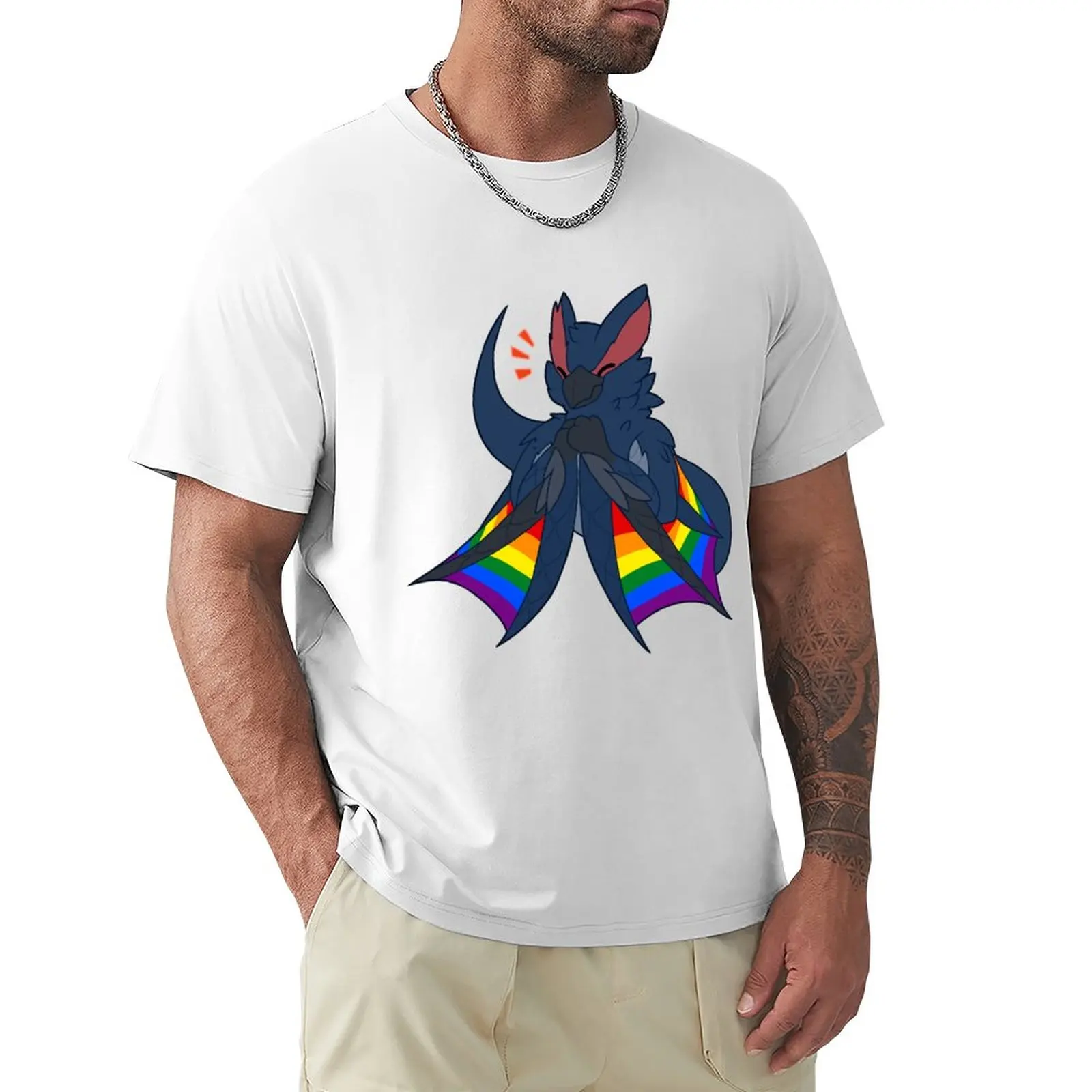 

Gay Pride MH Nargacuga T-Shirt custom t shirts Short sleeve tee mens plain t shirts