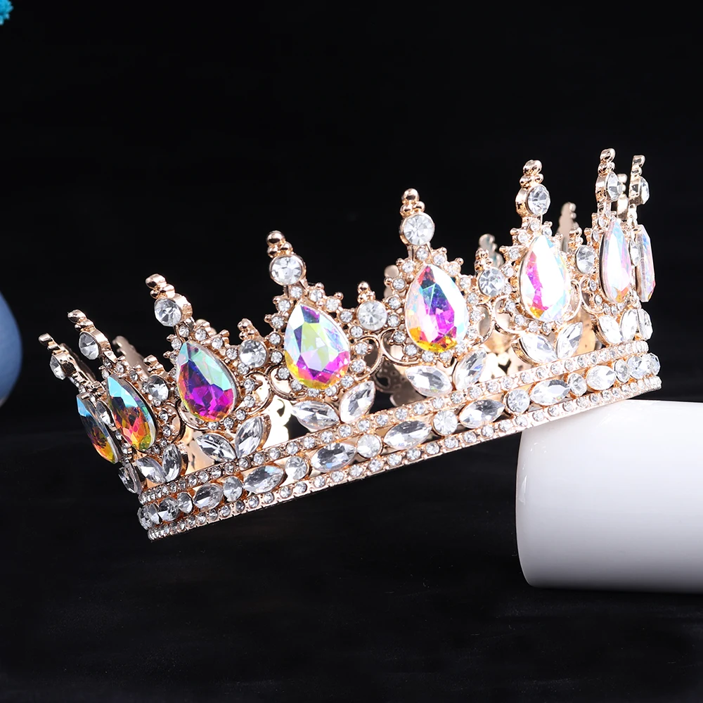 Bridal Crown Crystal Princess Tiara Wedding Jewelry Head Accessories Women Headpiece