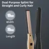 2 In 1 Hair Straightener Curling Iron Mini Pencil Flat Iron for Short Hair Beard StraighteneHome Hair Curlr Ceramic Hair Curlers 6
