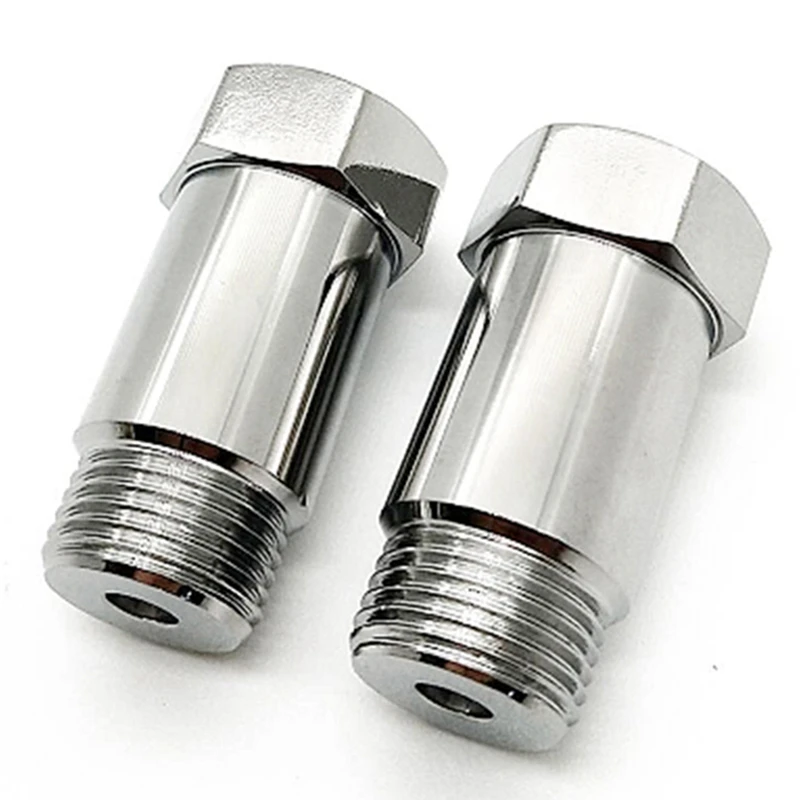 

2Pcs Exhaust Oxygen Sensor Lambda 45Mm O2 M18 X1.5 Extension Spacer Iron Plating Nickel Extender