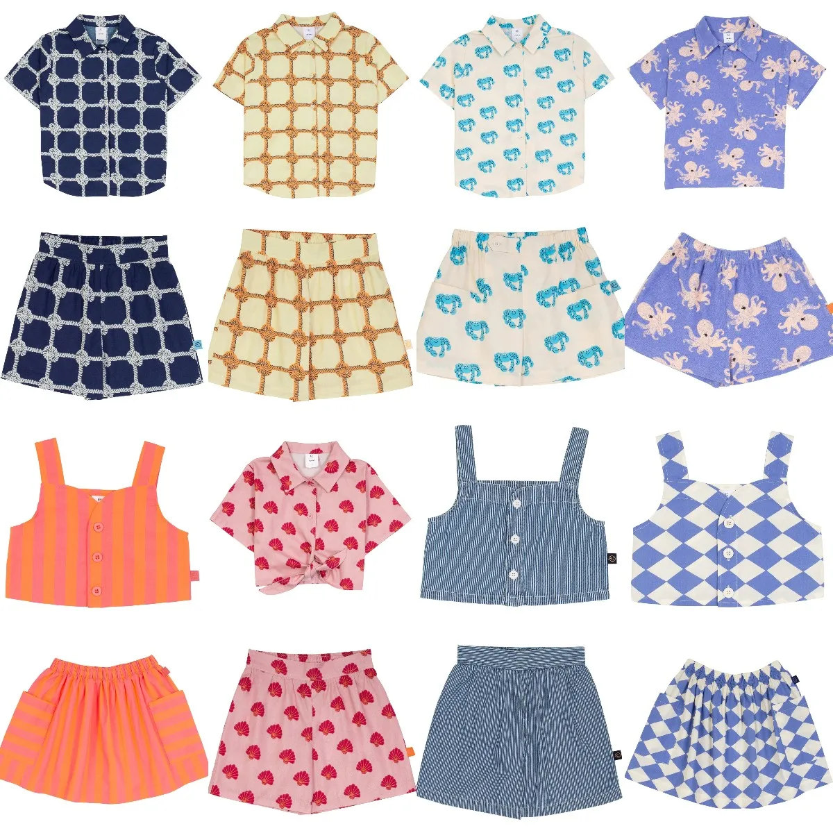 

Pre sale of 2024wyn children's summer shirts, shorts, and vests
