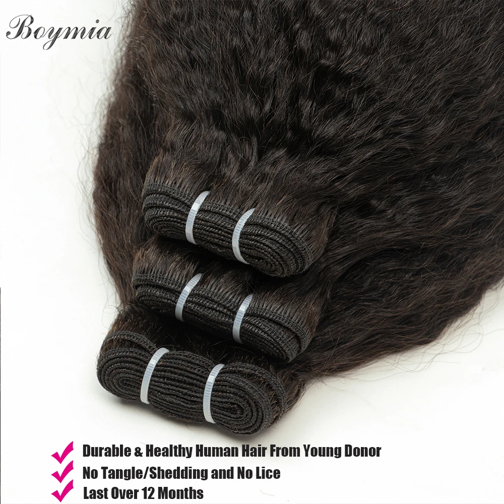 Kinky Straight Human Hair Extension Brazilian Remy Human Hair Bunldes Weft 100g/pack Kinky Straight Extension For Black