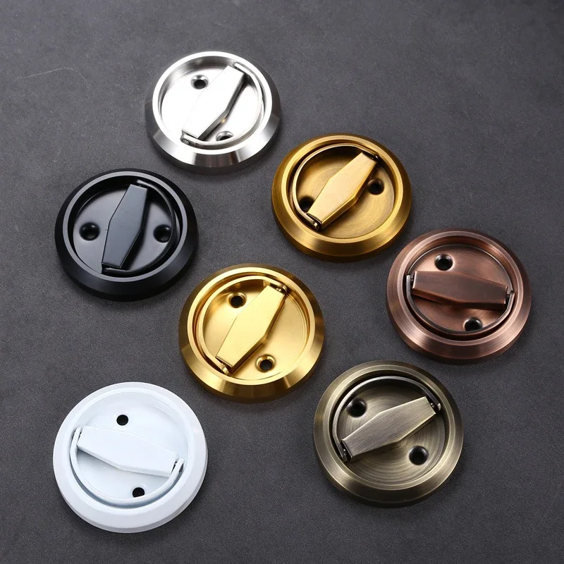 Hidden Door Lock Handles Stainless Steel 304 Drawer Pulls for Cabinets and Drawers Wardrobe