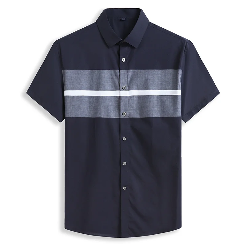 

Plus Size 5XL 6XL 7XL 8XL Men 100% Cotton Summer New Fashion Casual High Quality Loose Short Sleeve Shirt Male Brand