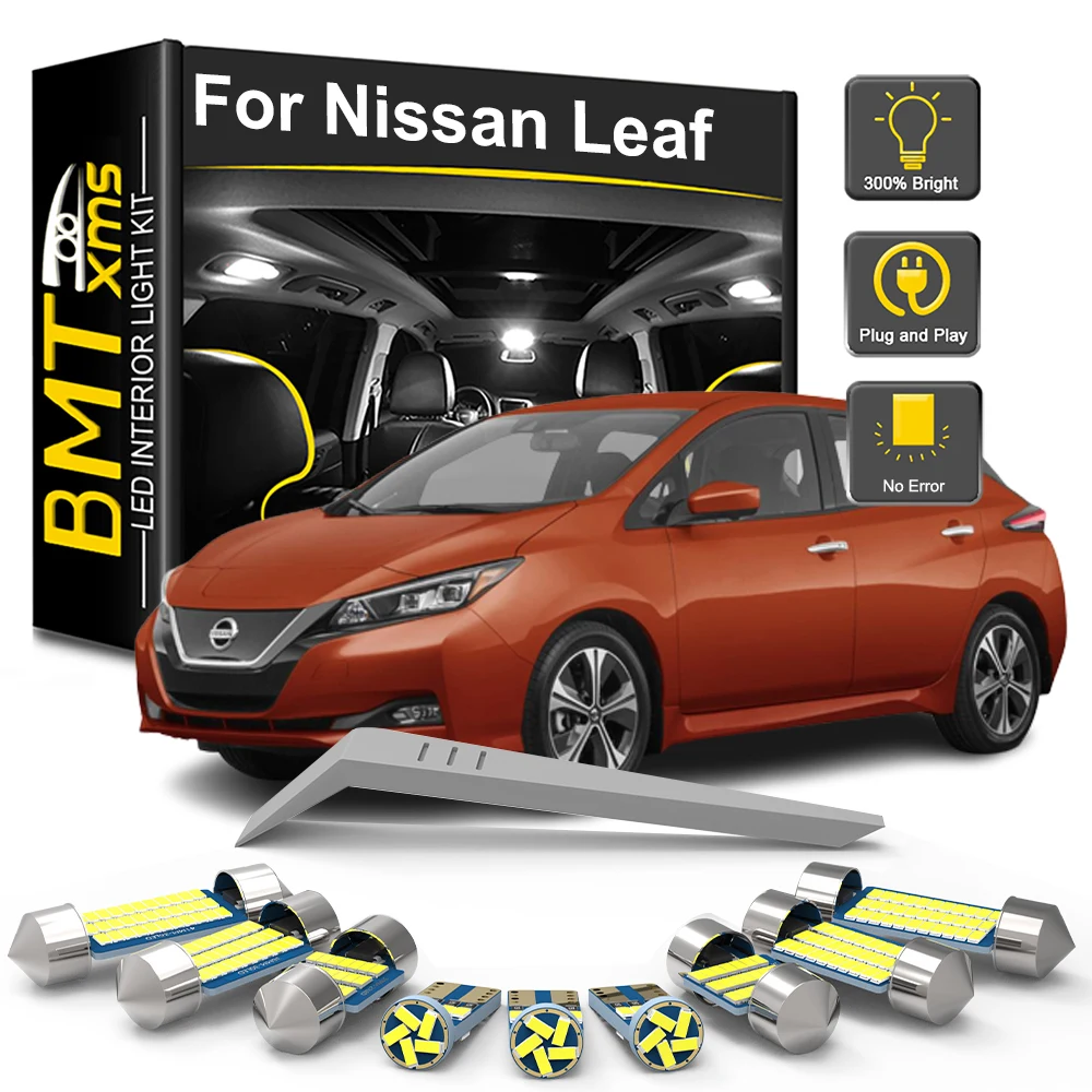 

BMTxms Canbus For Nissan Leaf ZE0 ZE1 2011 2012 2013 2014 2015 2016 2017 2018 2019 LED Interior License Plate Light Kit No Error