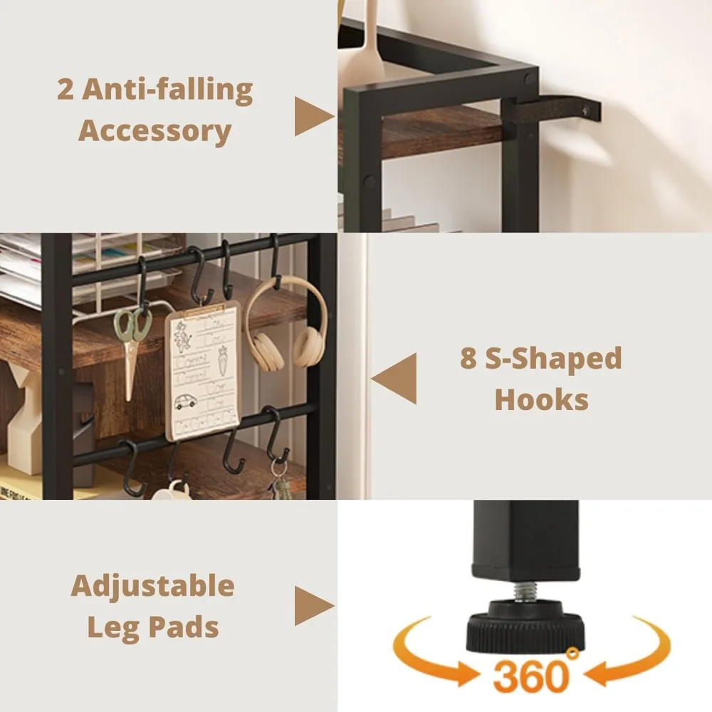 file cabinet, filing cabinet fits legal/letter/a4 size, 2 drawer filing cabinets for home office with lock, power strip and ope