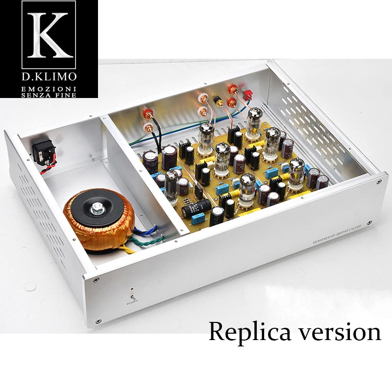 Riferimento D.Klimo Tube Phono Amplificatore Mm Mc 12 At7 Riproduzione Della Linea Originale Hifi Amplificatore Per Tubi Audiofili Di Fascia Alta