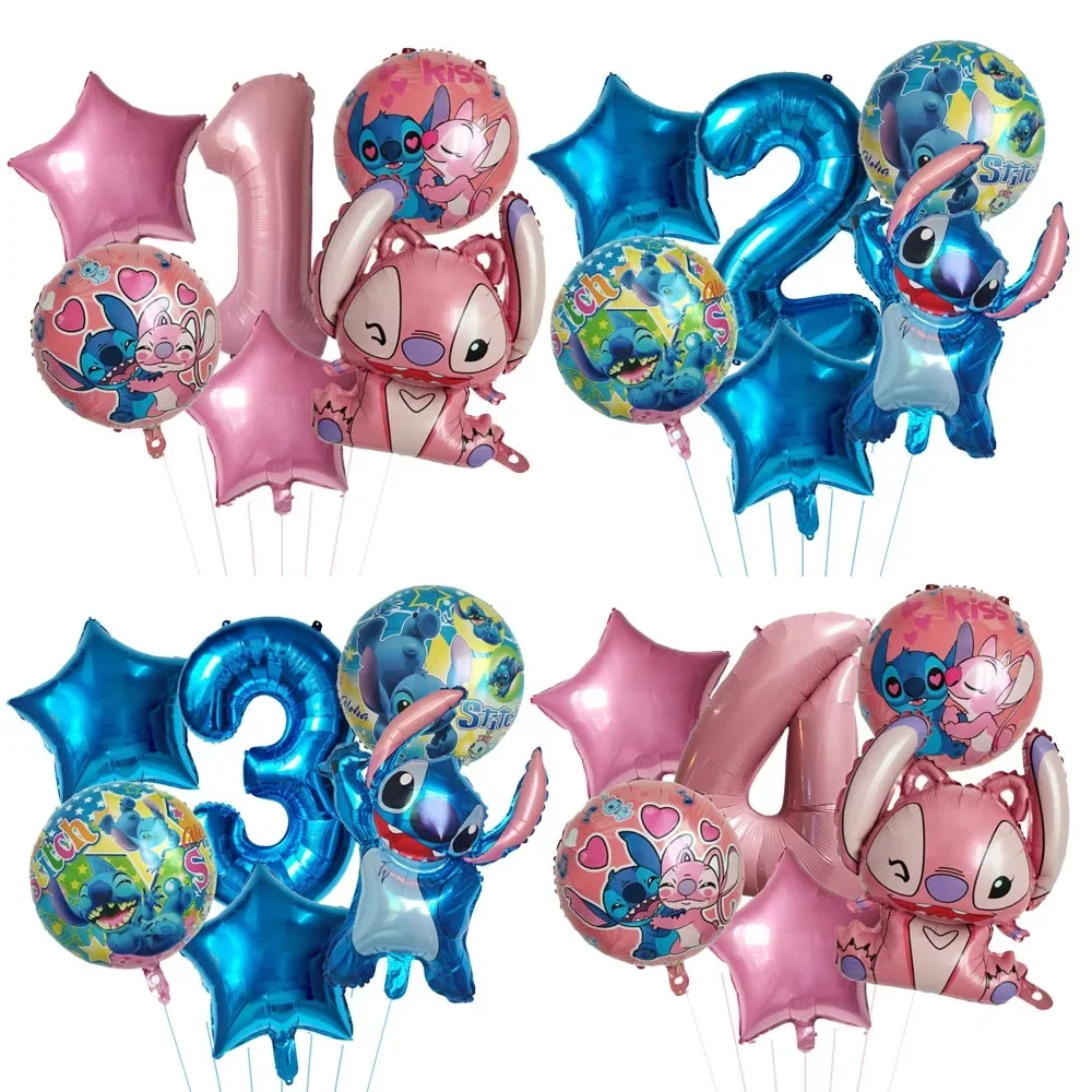 

Disney Stitch Birthday Party Balloons Kawaii Balloon Sets Baby Shower for Kids Birthday Party Decorations Supplies Gifts