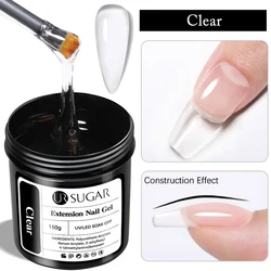 UR SUGAR 150g Quick - Drying Nude Pink Rose Red Gel Nail Polish (Clear)