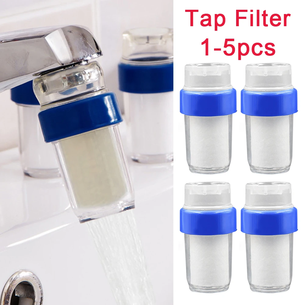 

5Pcs Household Faucet Water Filter Splash Proof Kitchen Faucet Spouts Universal Purifier Filtration Cartridge Shower Tap Nozzle