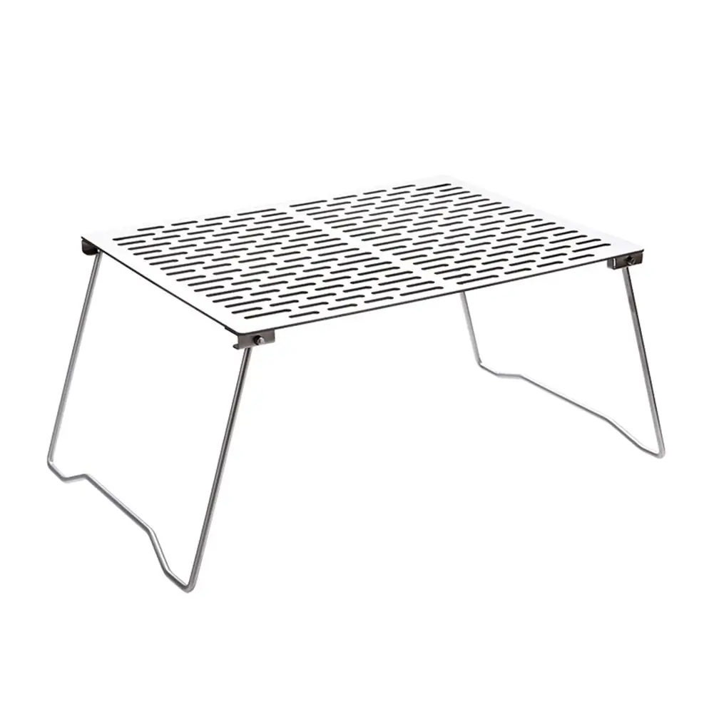 

Outdoor Folding Table Titanium Roasting Frame Portable Bonfire Barbecue BBQ Plate Rack Load-bearing 6kg With Storage Bag