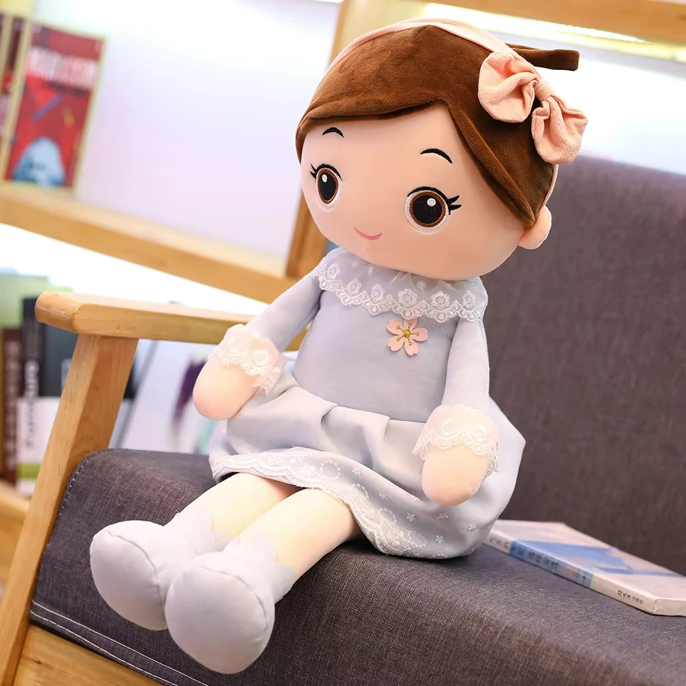 40cm Kawaii Plush Girl Dolls with Lace Clothes Soft Stuffed Dolls Lovely Plush Toys For Girl Kids Birthday Valentine Gift