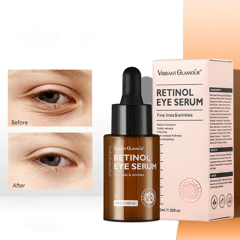 

Retinol Eye Serum Anti-Wrinkle Remove Dark Circle Eye Skin Care Anti Puffiness Women Anti Aging Product Korean Cosmetic 30ml