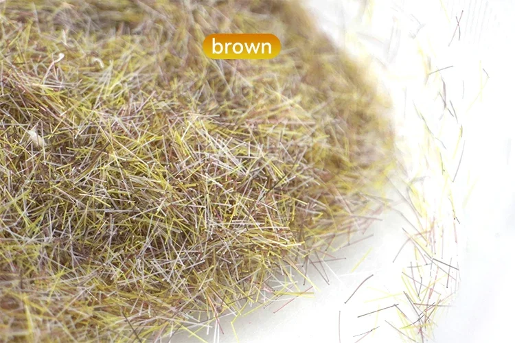 30 gr/beutel 3mm Statische Gras Baum Pulver Beflockung Laub HO OO N Z Skala Eisenbahn Zug Landschaft Militär Szene garten Dekoration – Detail 8