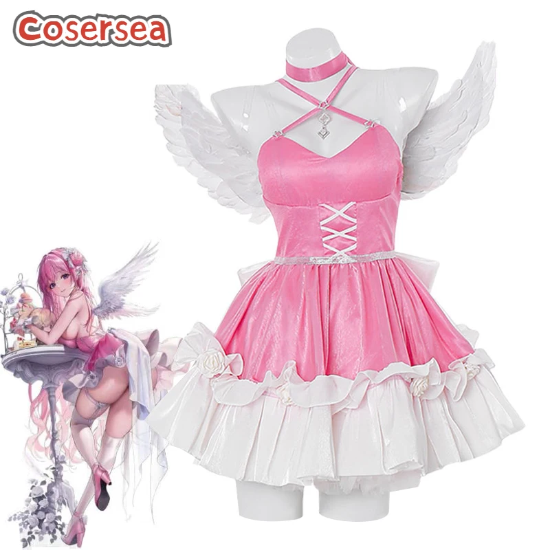 

Cosersea ностальгия Дороти Косплей Костюм Nikke богиня победы ностальгия Дороти розовое платье костюм на Хэллоуин полный комплект