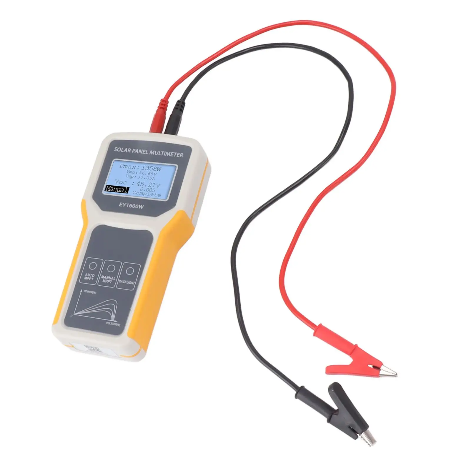 MPPT for solar Panel Tester-Photovoltaic Multimeter with Backlight for Open Circuit Voltage Testing