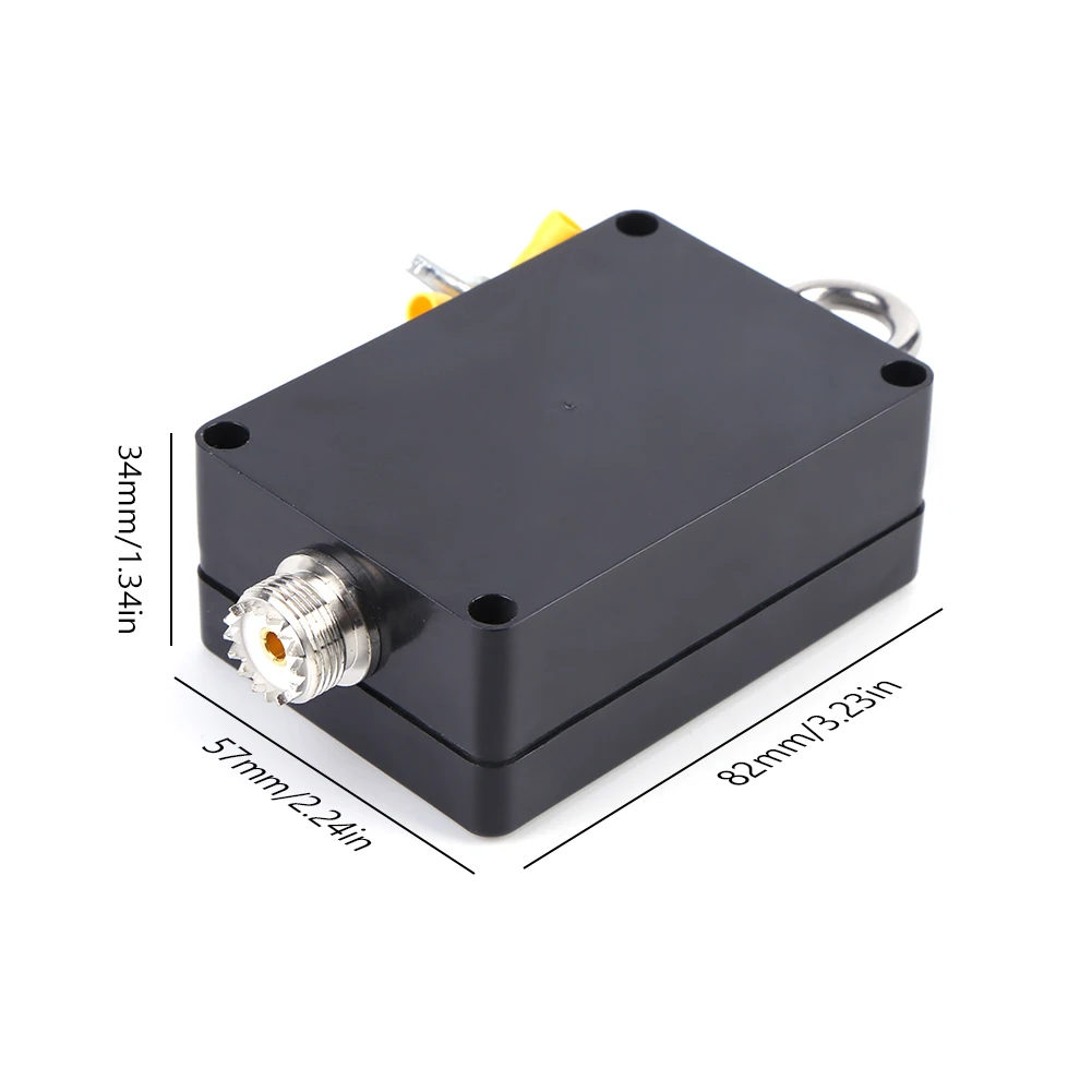 49:1 Balun with BNC Female Interface Quad-Band Radio Antenna End Feed Half-Wave Antenna Balun Small Shortwave