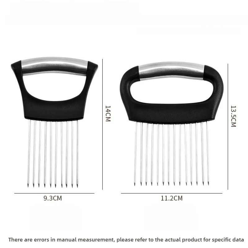 Stainless Steel Onion Cutter Holder Cutting Holder Kitchen Accessorie Tool Fruit and Vegetable Slicing Tool Gadgets For Home