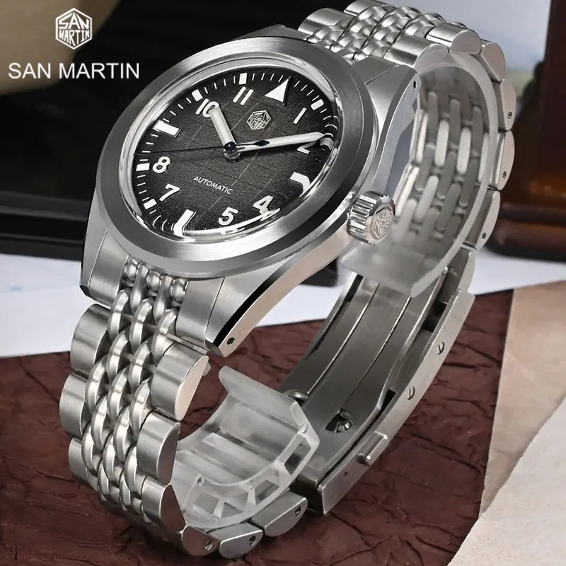 

San Martin 39.5mm Fashion Sport Mens Diver Watch 10ATM Waterproof Automatic Mechanical Wrist watch Luxurious Luminous Sapphire