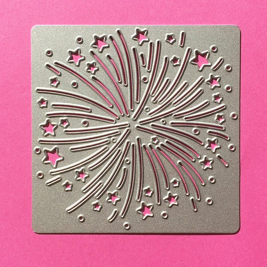 

Fireworks starry night sky Metal Cutting Dies for Scrapbooking Paper gift Card Making DIY Album craft Die Cut