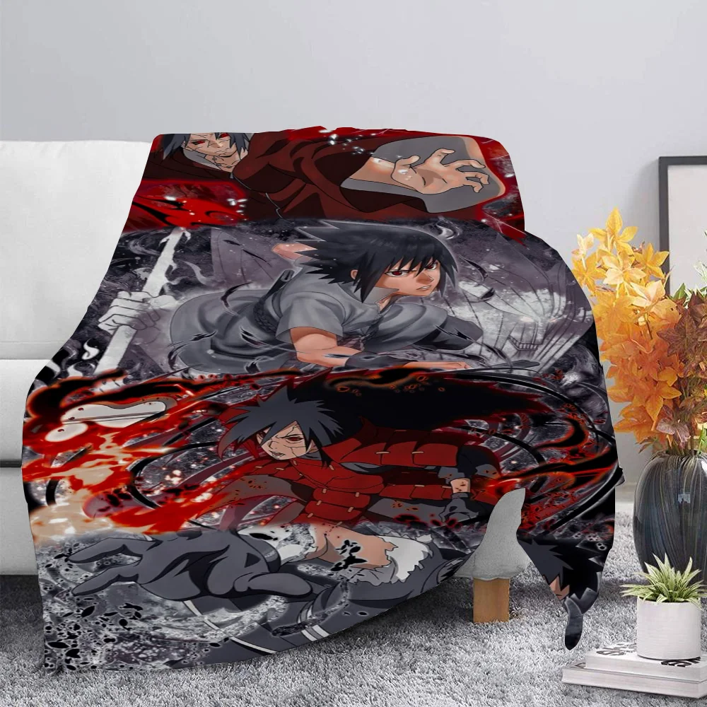 N-Naruto Shippuden Bedspread on the Bed Throw Blankets for Bed Cooling Blanket Plaid Bedspreads and Coverlets Summer Comforter 2