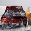 N-Naruto Shippuden Bedspread on the Bed Throw Blankets for Bed Cooling Blanket Plaid Bedspreads and Coverlets Summer Comforter 2