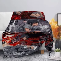 N-Naruto Shippuden Bedspread on the Bed Throw Blankets for Bed Cooling Blanket Plaid Bedspreads and Coverlets Summer Comforter 2