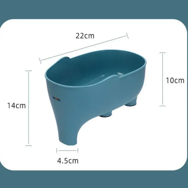 Kitchen Household Tools Sink Strainer Elephant Sculpt Leftover Drain Basket Fruit Vegetable Washing Basket Hanging Drainer Rack