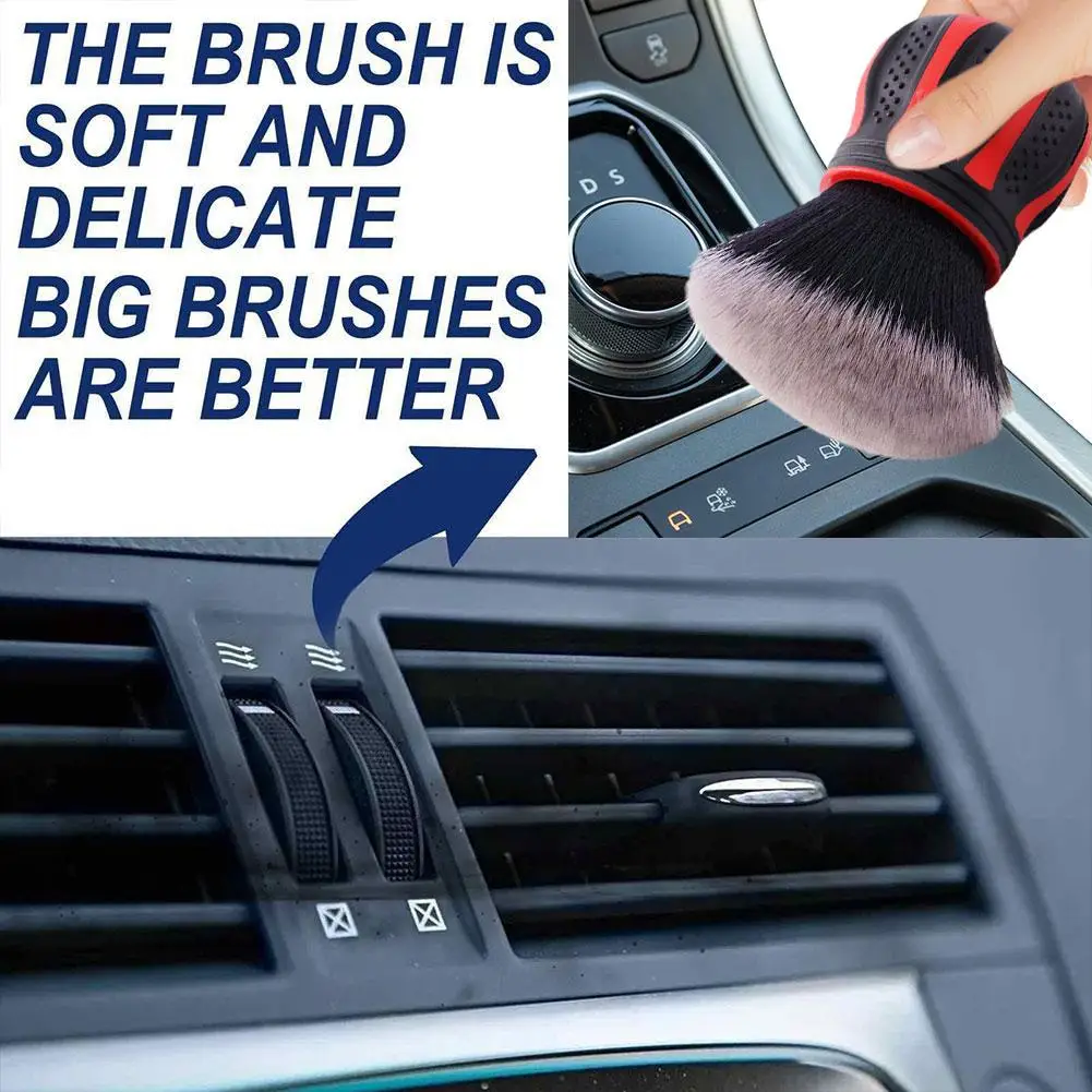 

Car Detailing Brushes Automobile Interior Soft Bristles Vent Dust Tool Automotive Supplies Brush Dusting Air Detailing Clea T0U6