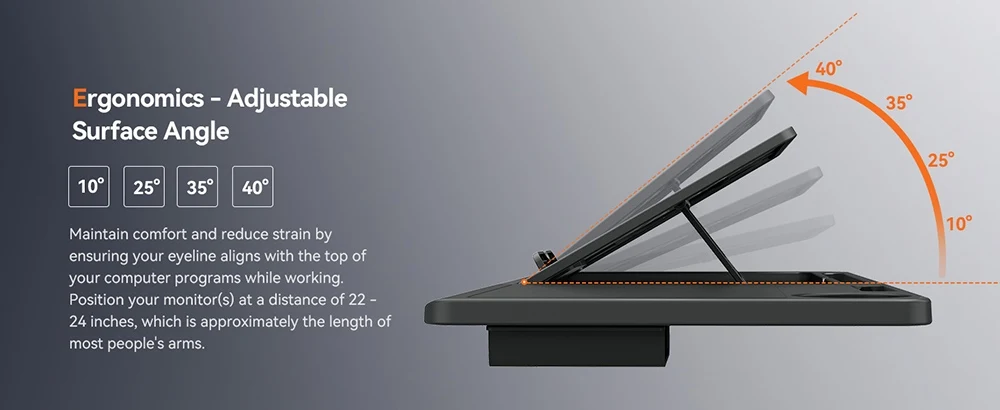 NEWTRAL LAPD Detachable Workstation Desktop for MAGICH003/MAGICH-BP/MAGICH-BPRO、NT001/NT002 Ergonomic Chair