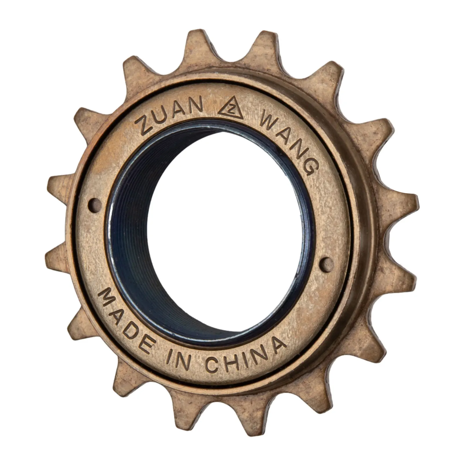 

16T Freewheel Bicycle Sprocket for 35mm 12 x 18 Bike with Removable Single Speed Flywheel Brown Steel Construction and 16 Teeth