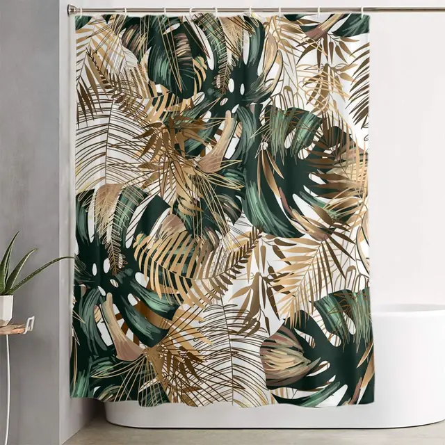 Tropical Bathroom Shower Set 5