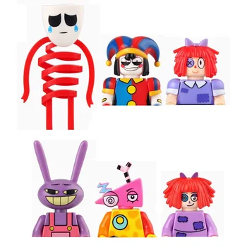 New The Amazing Digital Circus Set Building Blocks Pomni Ragatha Gangle Mini Action Figure Toys 1