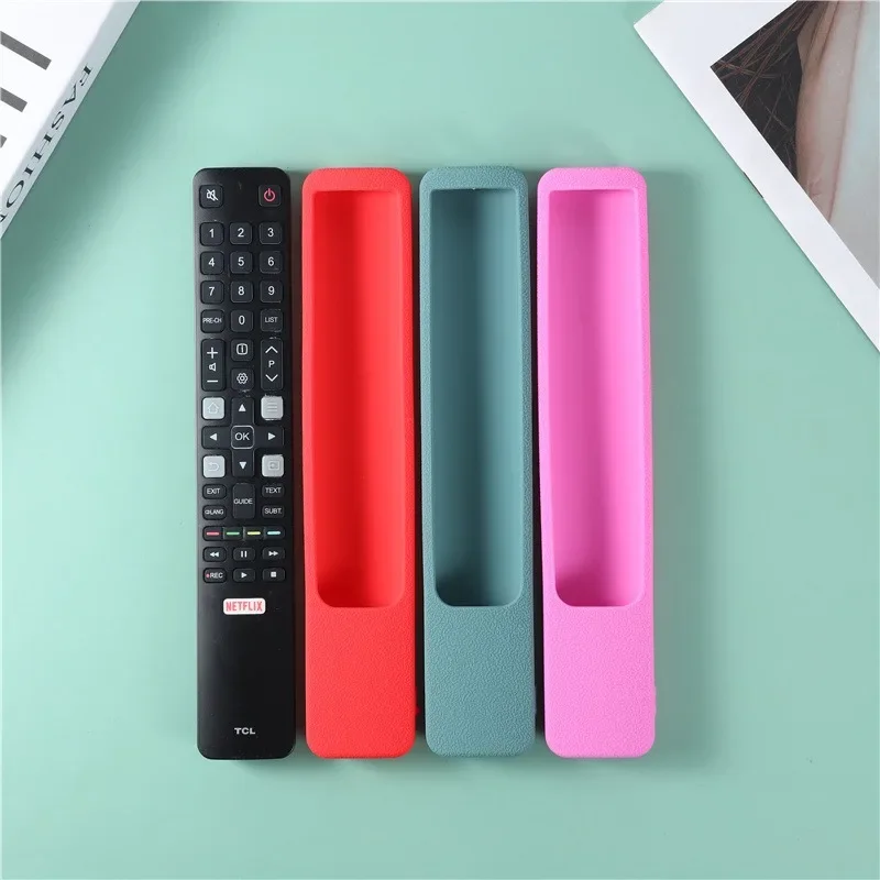 Silicone Remote Case Silicone Remote Sleeve Silicone Remote Cover Remote Controller Cover Fit for TCL TV RC802N YUI1 YAI3 YUI2 YU14 65C2US 75C2US Remote Holder Soft Dust Protective